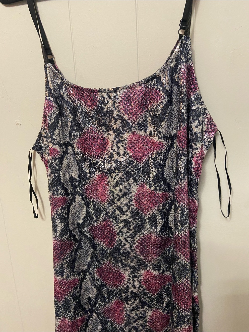 Women’s Pink & Black Snake-Print Cami Top Size 3x
